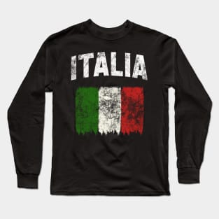 Italia - Italian Flag Long Sleeve T-Shirt
